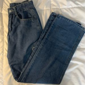 Dark Blue Cargo Jeans